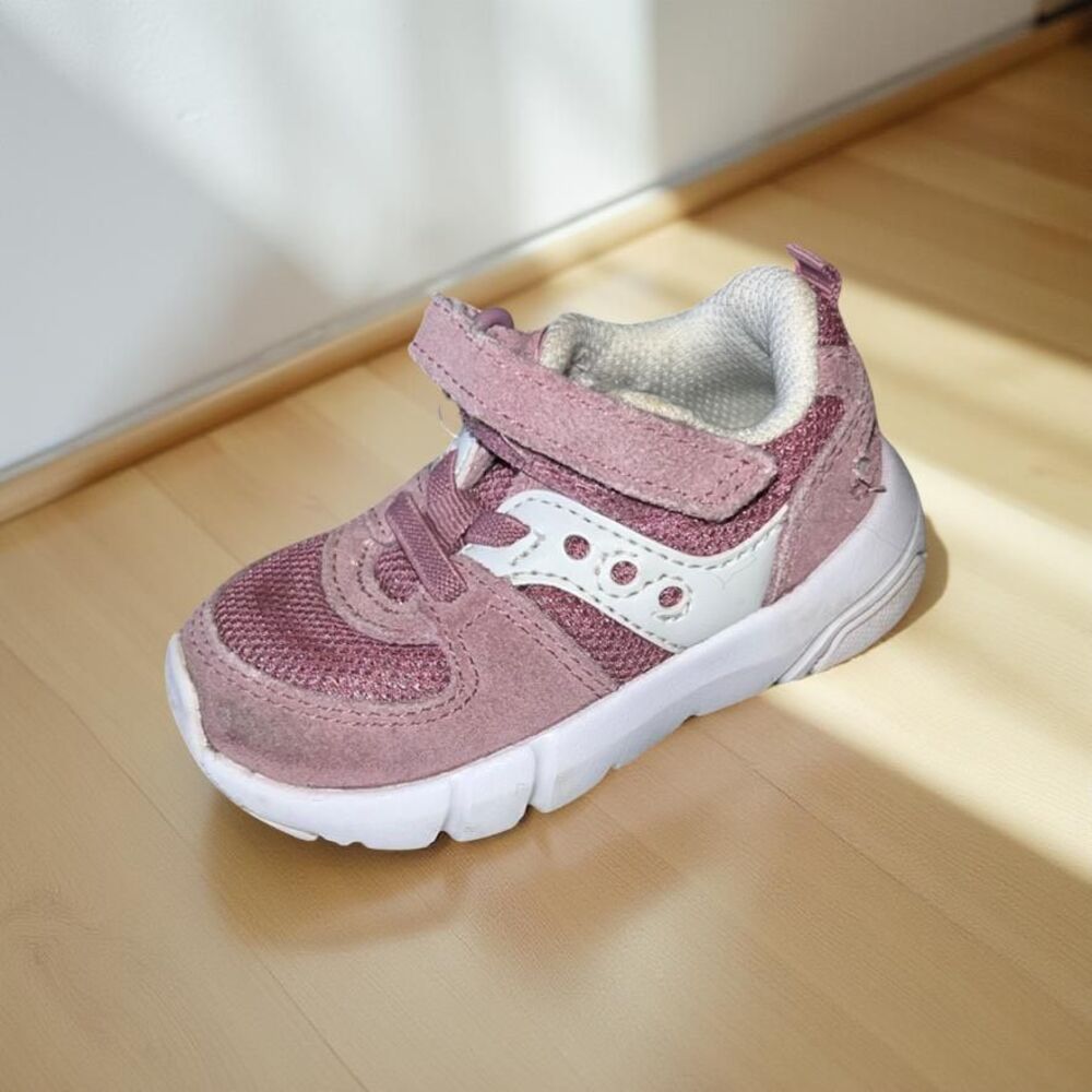 Infant Baby Saucony Jazz Lite 2.0 Pink Blush Suede Sneaker Size 4